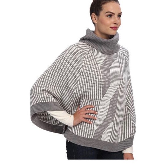 calvin klein poncho sweater